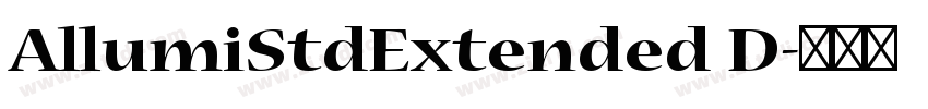 AllumiStdExtended D字体转换 AllumiStdExtended D字体转换